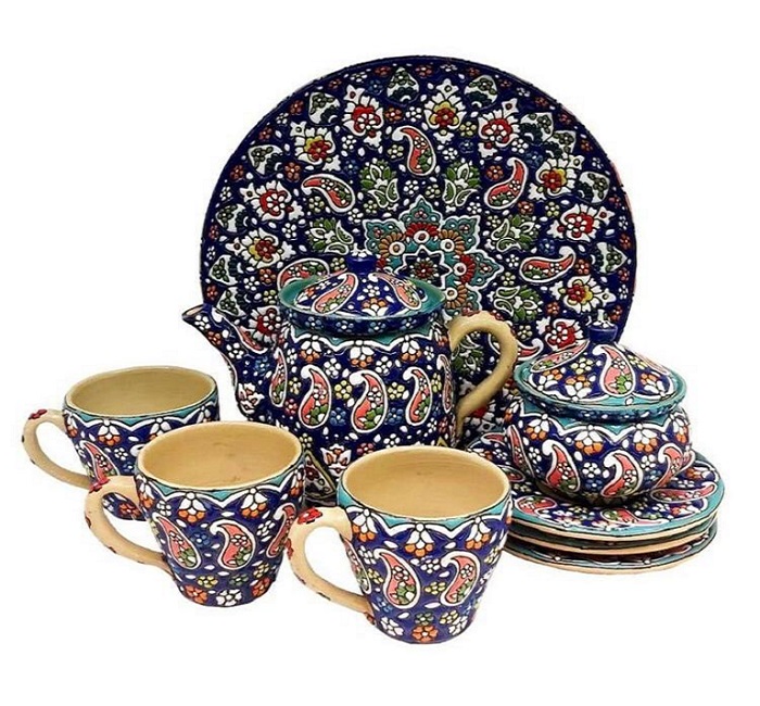 مینا کاری لاله جین سفال